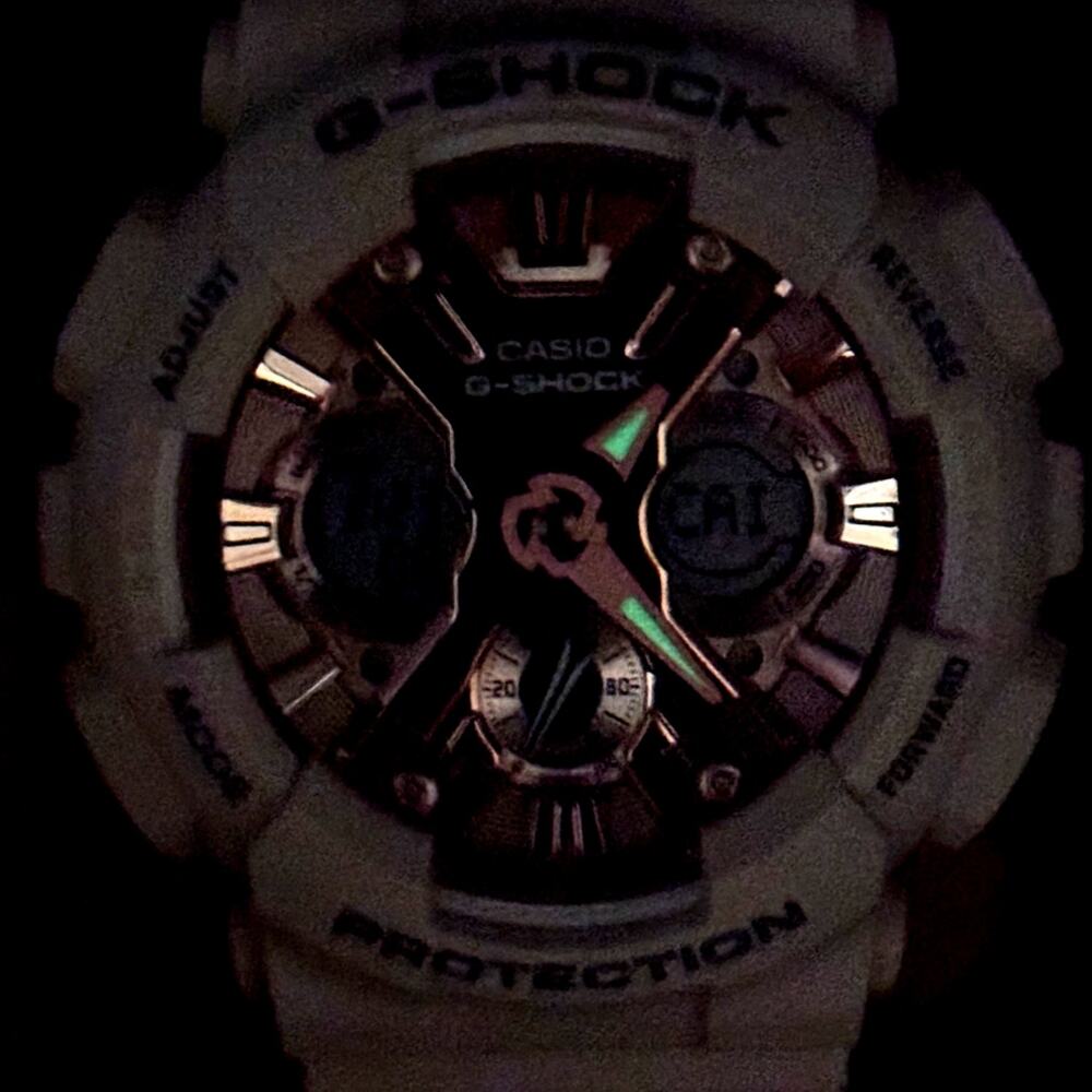 Casio G-Shock GMAS120MF-4A Womens Blush Pink Metallic Analog Digital Watch NIBWT - Picture 15 of 17